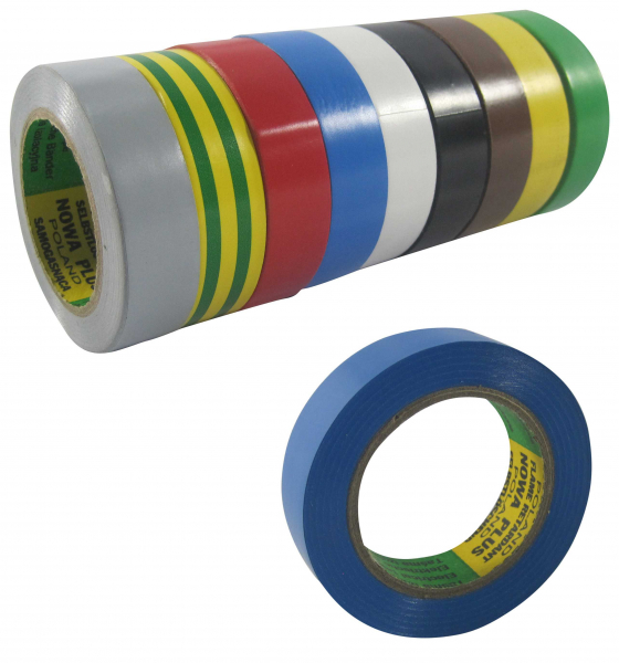 Elektroisolierband 10 Rollen / 15mm x 10m (SET 4)